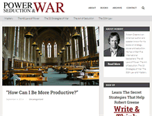 Tablet Screenshot of powerseductionandwar.com